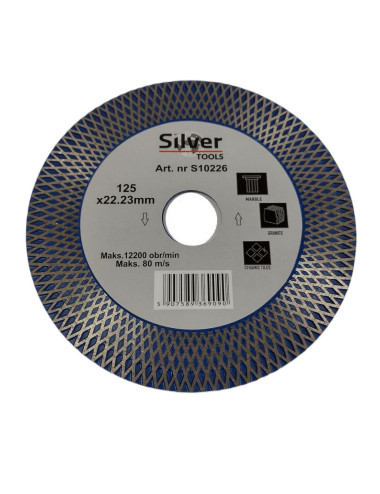 SILVER TARCZA DIAMENTOWA DO CIĘCIA I SZLIFOWANIA 125x1,8mm