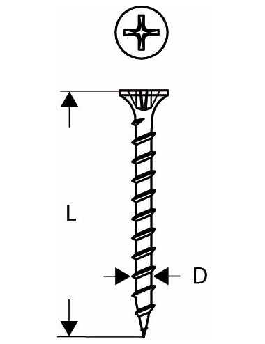BOSCH WKRĘTY DO DREWNA TAŚMA 3,9x25m 1000szt.m