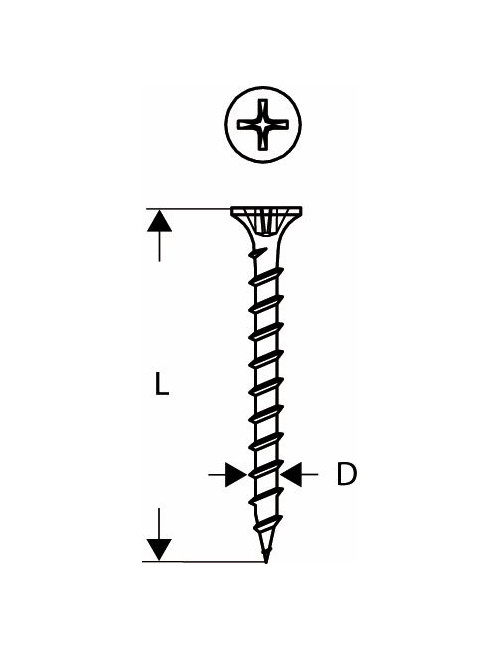 BOSCH WKRĘTY DO METALU TAŚMA 3,9x25mm 1000szt.