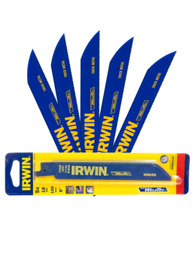 IRWIN BRZESZCZOT DO PIŁY SZABLASTEJ 150mm 18 Z CAL METAL 5szt