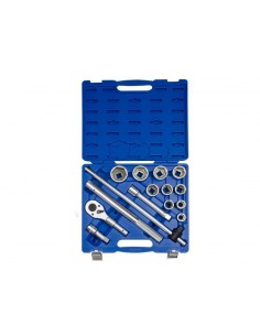 KING TONY ZESTAW KLUCZY 14 ELEMENTÓW  3/4" 6-KĄT 22-50mm WALIZKA PLASTIKOWA