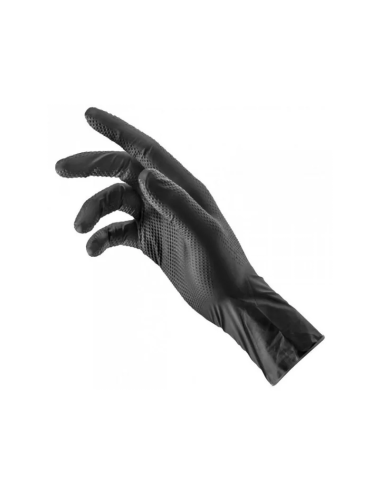 PROSPERPLAST RĘKAWICE GARAGE MONKEY CZARNE ROZMIAR L 9 50szt.