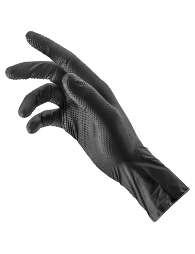 RĘKAWICE GARAGE MONKEY CZARNE roz. XL 10 50szt.