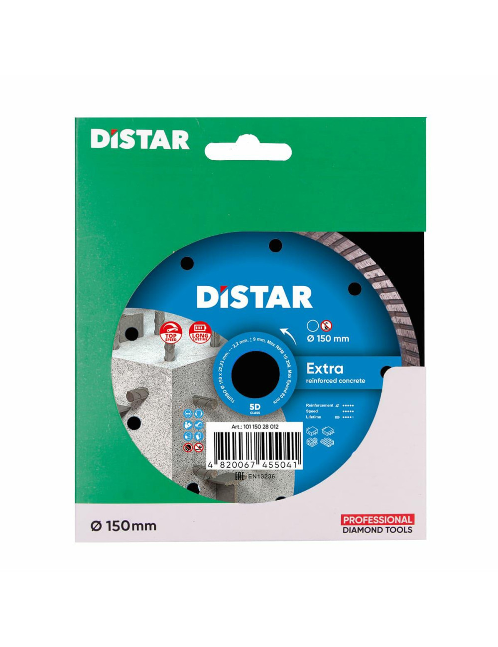 DISTAR TARCZA DIAMENTOWA EXTRA 150 x 2,2 x 22,23mm TURBO