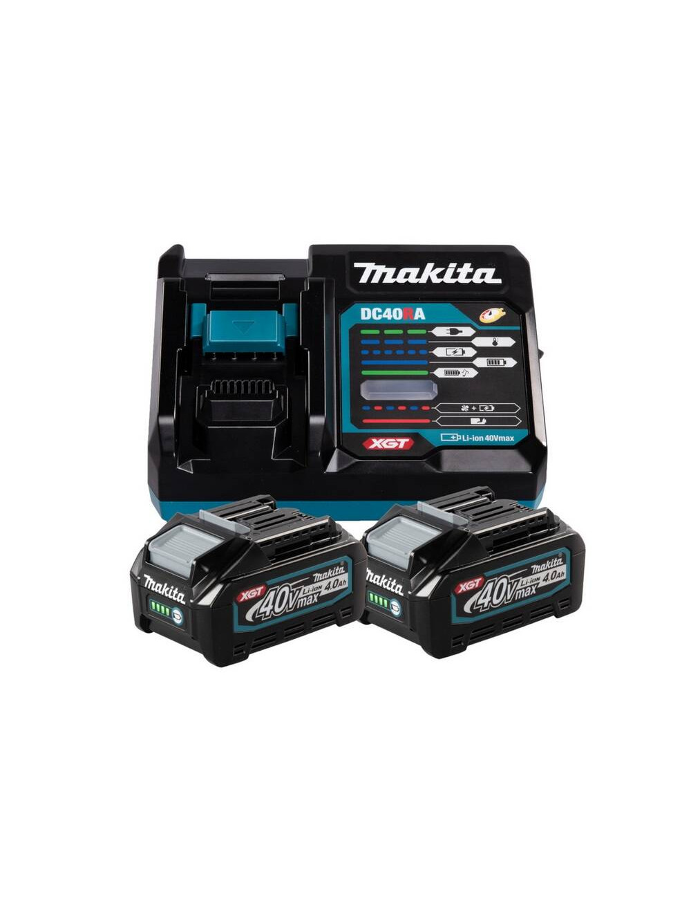 MAKITA ZESTAW ZASILAJĄCY 40V 2 AKUMULATORY x 4,0Ah XGT ŁADOWARKA