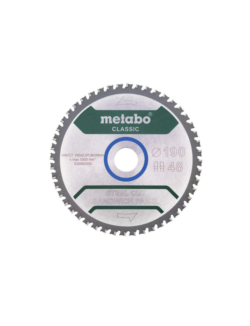 METABO PIŁA TARCZOWA FZ FA 190x30x48z STEEL CUT SANDWICH PANEL CLASSIC