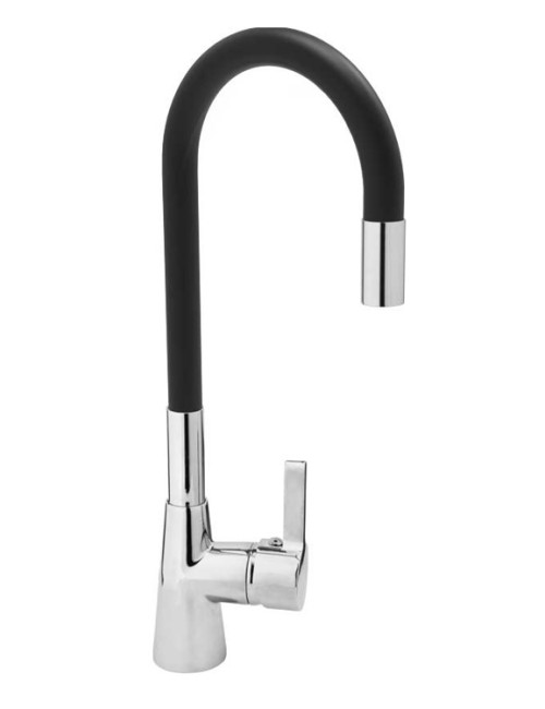 FALA BATERIA ZLEWOZMYWAKOWA ELASTYCZNA WYLEWKA FLEXIBLE CZARNA