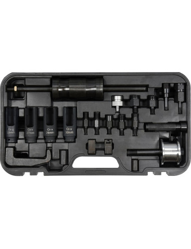 YATO ZESTAW ŚCIĄGACZY BEZWŁADNOŚCIOWYCH DO WTRYSKIWACZY 22 ELEMENTY YT-06175