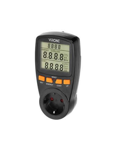 ORNO WATOMIERZ JEDNOTARYFOWY Z WYŚWIETACZEM LCD SCHUKO