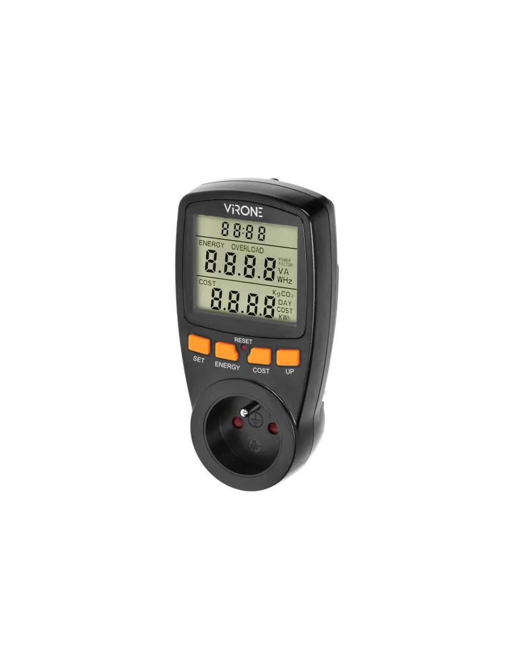 ORNO WATOMIERZ JEDNOTARYFOWY Z WYŚWIETACZEM LCD CZARNY