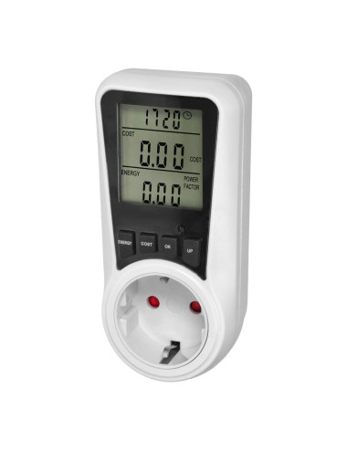 ORNO WATOMIERZ DWUTARYFOWY Z WYŚWIETACZEM LCD SCHUKO