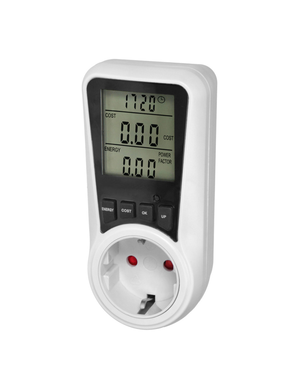 ORNO WATOMIERZ DWUTARYFOWY Z WYŚWIETACZEM LCD SCHUKO