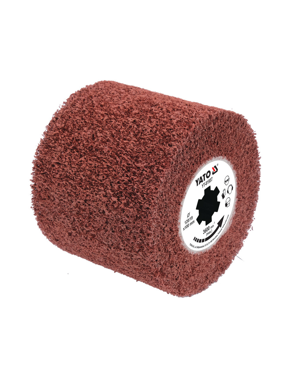 YATO SZCZOTKA DO SATYNIARKI P120 (WŁÓKNINA) YT-81957