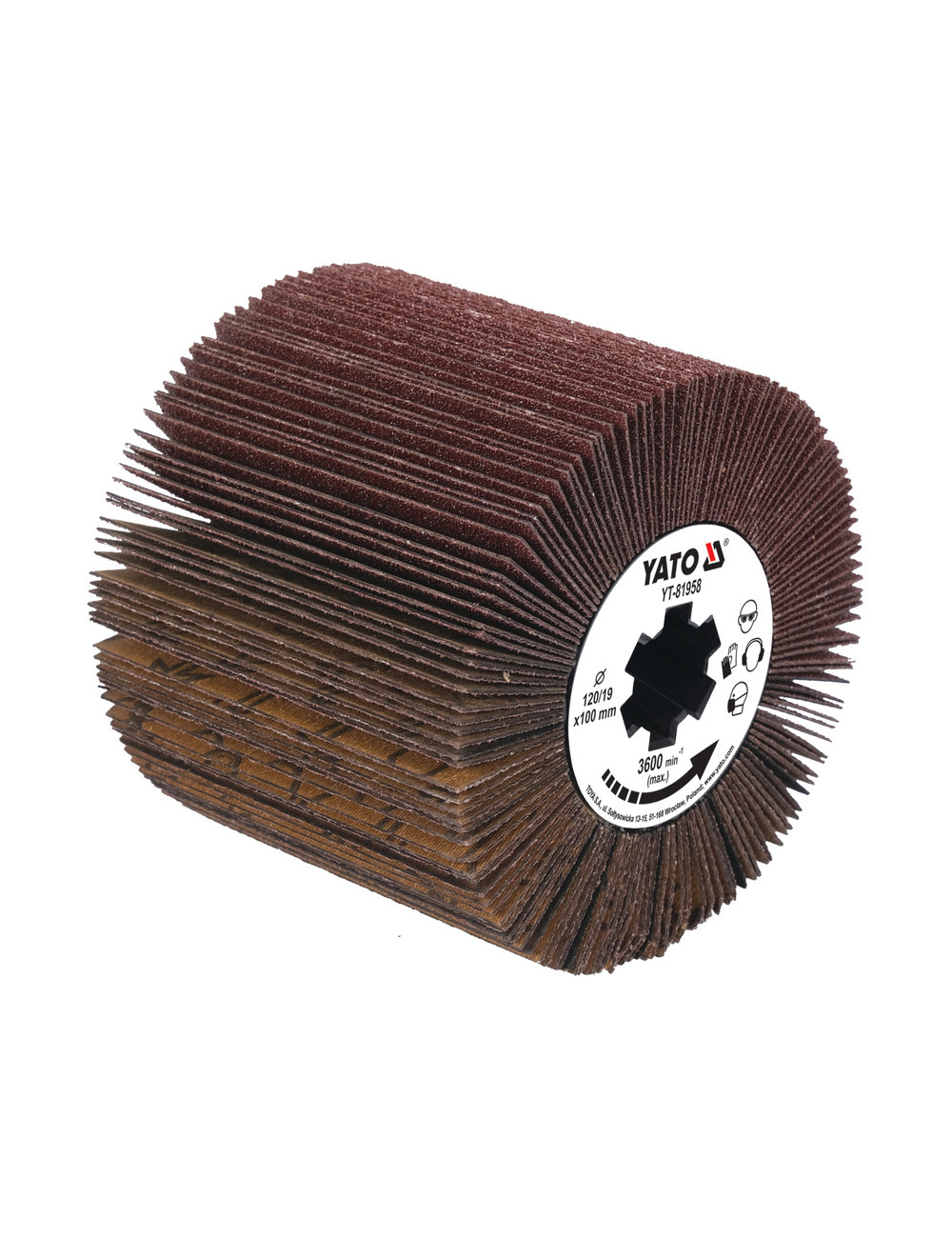 YATO SZCZOTKA DO SATYNIARKI P120 (LISTKOWA) YT-81958