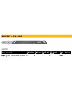 DEWALT BRZESZCZOT DO WYRZYNARKI 116x2,5mm T301BCP DREWNO /5szt.
