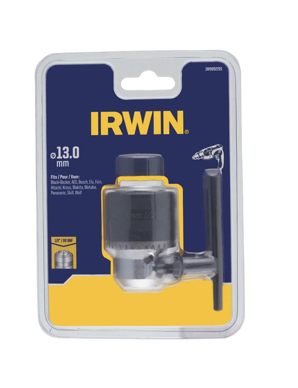 IRWIN UCHWYT WIERTARSKI 13mm Z KLUCZEM