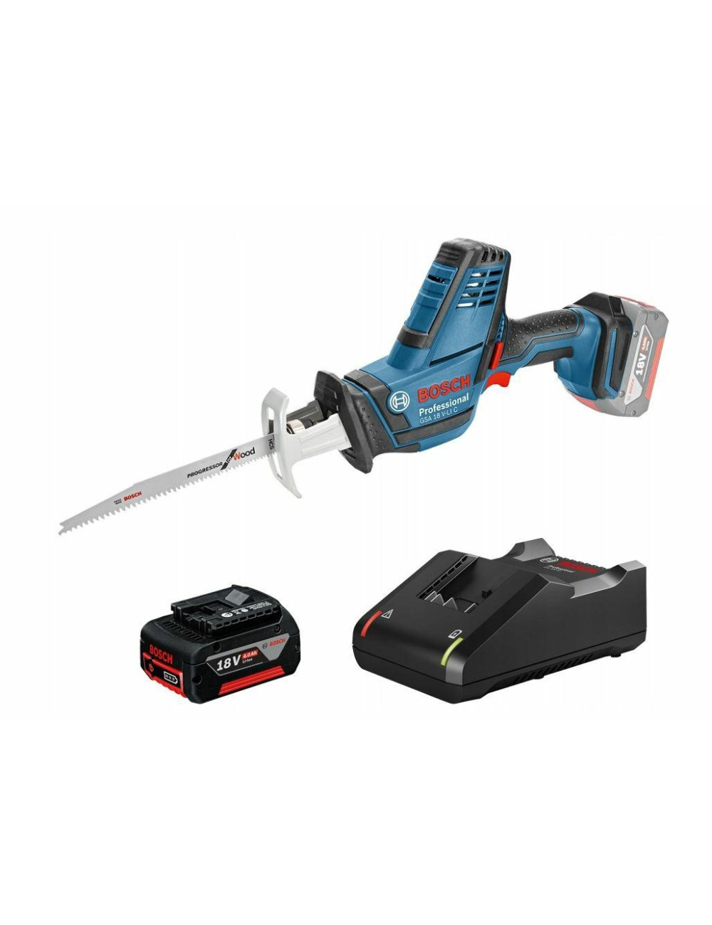 BOSCH ZESTAW 18V GSA 18V-LI+GAL18V-LI 1 x 4,0Ah