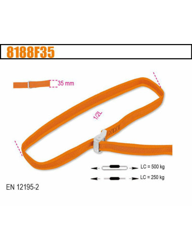 BETA PAS MOCUJĄCY 500kg 5m 35mm 8188F35-5