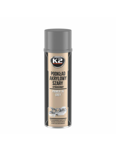 K2 PODKŁAD ANTYKOROZYJNY JEDNOSKŁADNIKOWY SZARY SPRAY 500ML