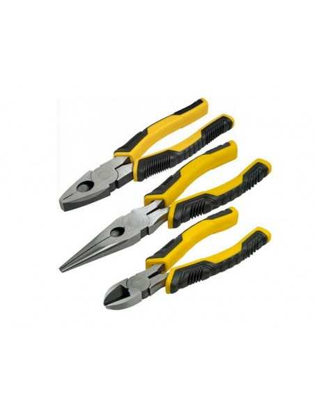 STANLEY SZCZYPCE DYNA GRIP KOMPLET 3 elem. UNIWERSALNE/BOCZNE/PROSTE WYDŁUŻONE