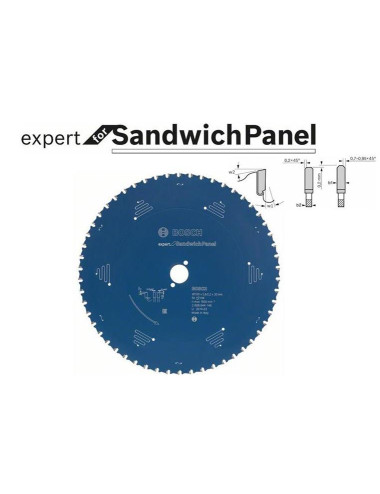BOSCH PIŁA TARCZOWA EXPERT FOR SANDWICH PANEL 210 x 30mm, 36 ZĘBÓW