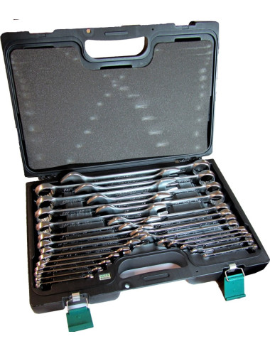 HONITON KLUCZE PŁASKO-OCZKOWE WALIZKA 26 elem. 6-32mm