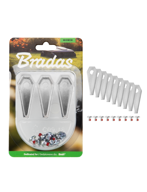 NOŻE DO ROBOTÓW KOSZĄCYCH BOSCH 9szt. NEUTRAL