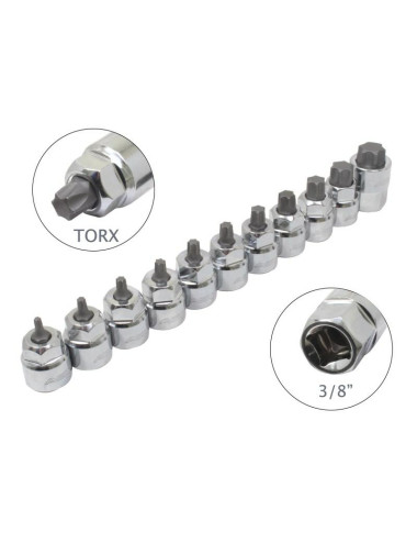 ASTA NASADKI NISKOPROFILOWE - TORX 3 8” NA SZYNIE