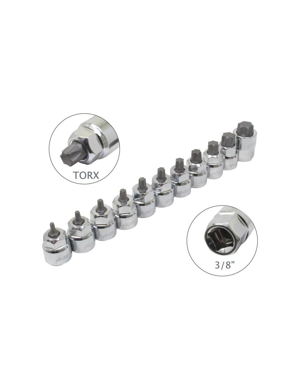 ASTA NASADKI NISKOPROFILOWE - TORX 3 8” NA SZYNIE