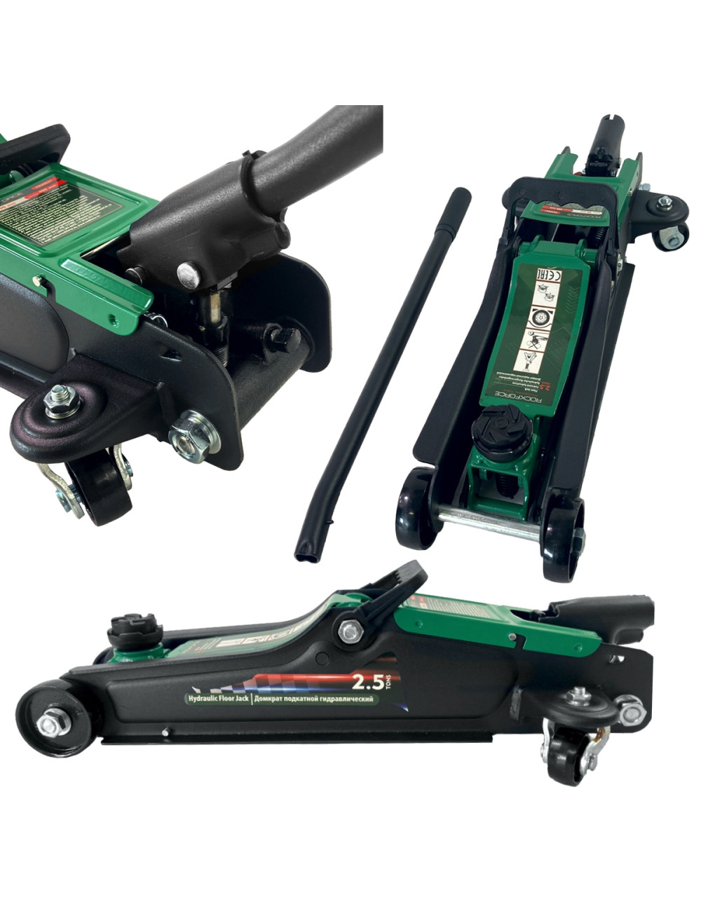 ROCKFORCE DŹWIGNIK ŻABA 2,5T 90-400mm NISKI LEWAREK