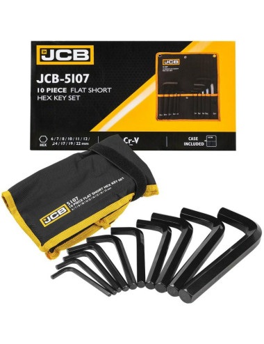 JCB IMBUSY 10szt. 6-22mm ETUI