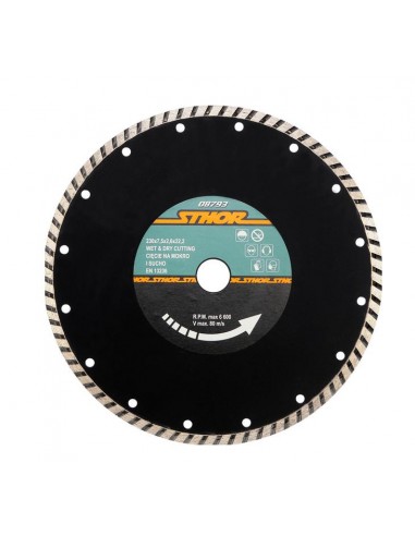 STHOR TARCZA DIAMENTOWA 230 x 22,2mm TURBO, DO BETONU GŁADKIE CIĘCIE 08793