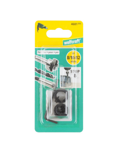 WOLFCRAFT OGRANICZNIKI GŁĘBOKOŚCI WIERCENIA 3szt. DO ART. NR. 4686000