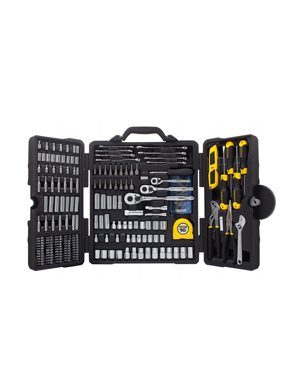 Stanley STMT73795 Zestaw Narzędzi 210 el. | Grzechotki, Klucze, Walizka