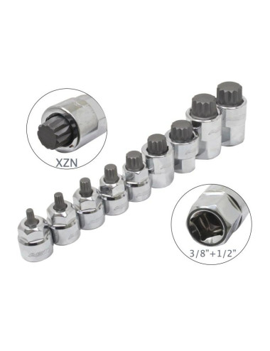 ASTA NASADKI NISKOPROFILOWE - XZN 3 8” - 1/2" NA SZYNIE