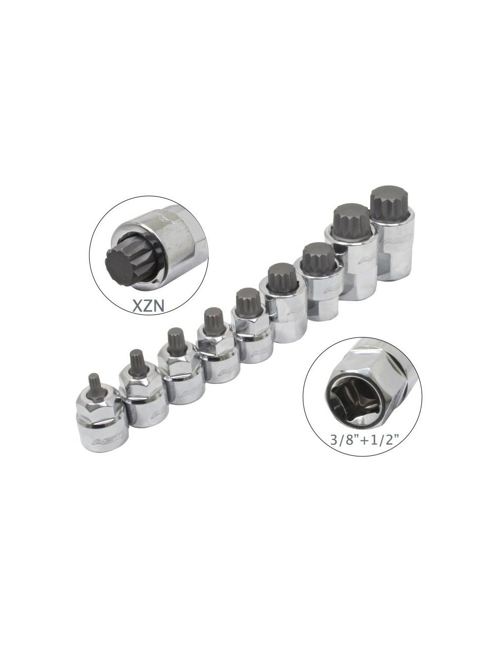 ASTA NASADKI NISKOPROFILOWE - XZN 3 8” - 1/2" NA SZYNIE