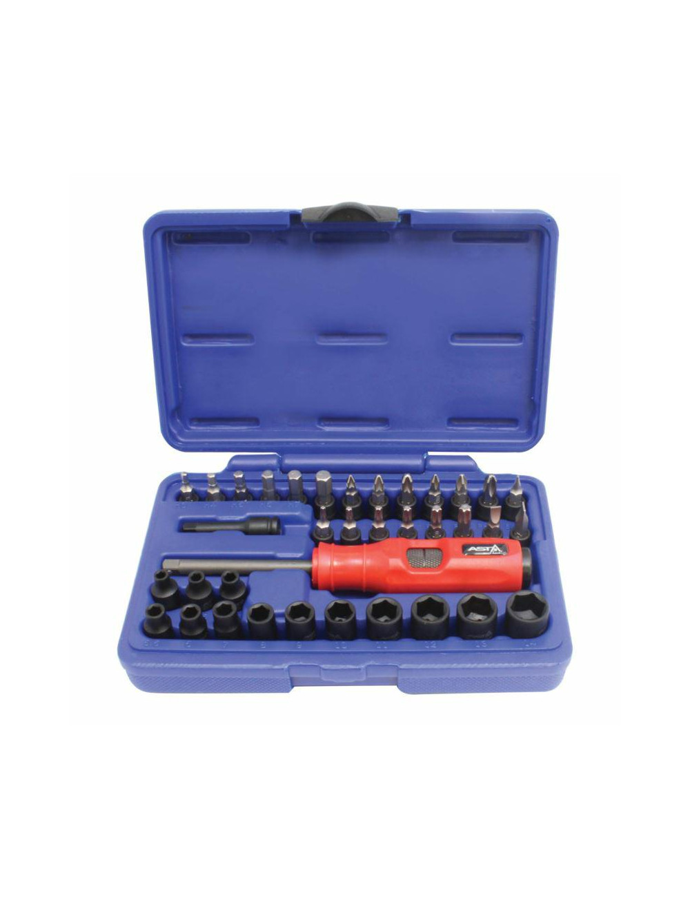 ASTA ZESTAW BITÓW I NASADEK UDAROWYCH 1/4" 37cz.