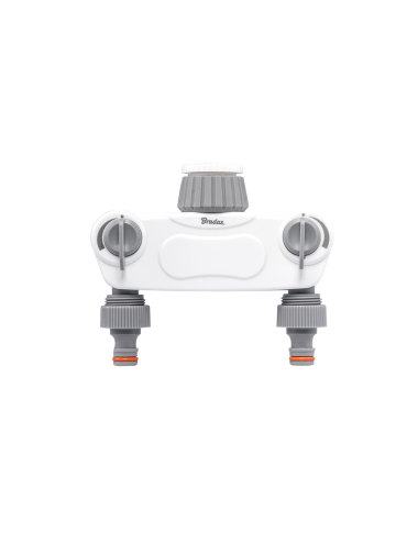 BRADAS ROZDZIELACZ 2-DROŻNY GW 1"-3/4" SOLID Z ZAWORAMI WHITE LINE