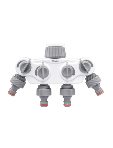 ROZDZIELACZ 4-DROŻNY GW 1"-3/4" SOLID Z ZAWORAMI WHITE LINE