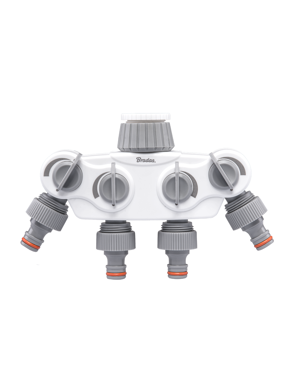 ROZDZIELACZ 4-DROŻNY GW 1"-3/4" SOLID Z ZAWORAMI WHITE LINE