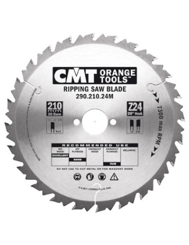 PIŁA HM 160x20x2,2 1,6 Z=12 CIĘCIE WZDŁUŻNE CMT