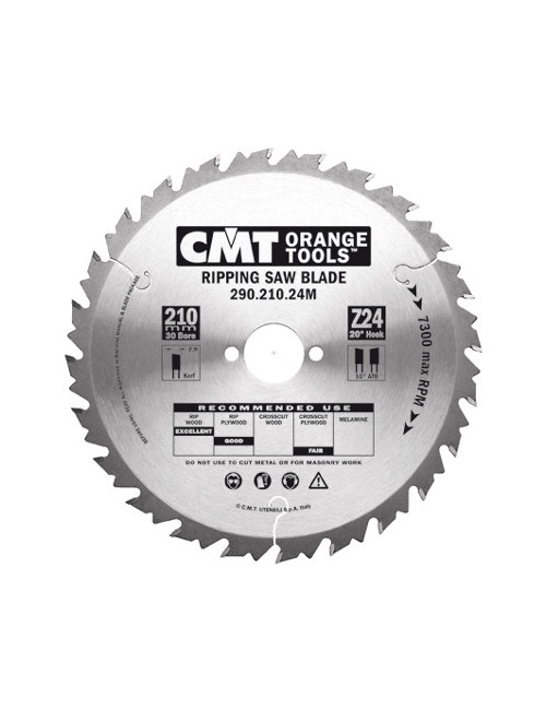 PIŁA HM 160x20x2,2 1,6 Z=12 CIĘCIE WZDŁUŻNE CMT