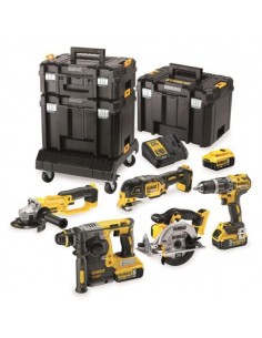 DEWALT ZESTAW COMBO 18V 6 - ELEMENTOWY + 3 x 5,0Ah + 3x TSTAK DCK654P3T