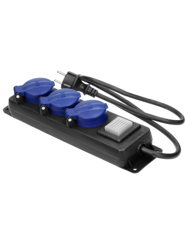 ORNO PRZEDŁUŻACZ WARSZTAT 3x GNIAZDO 5m IP44 GUMA 3x1,5mm2