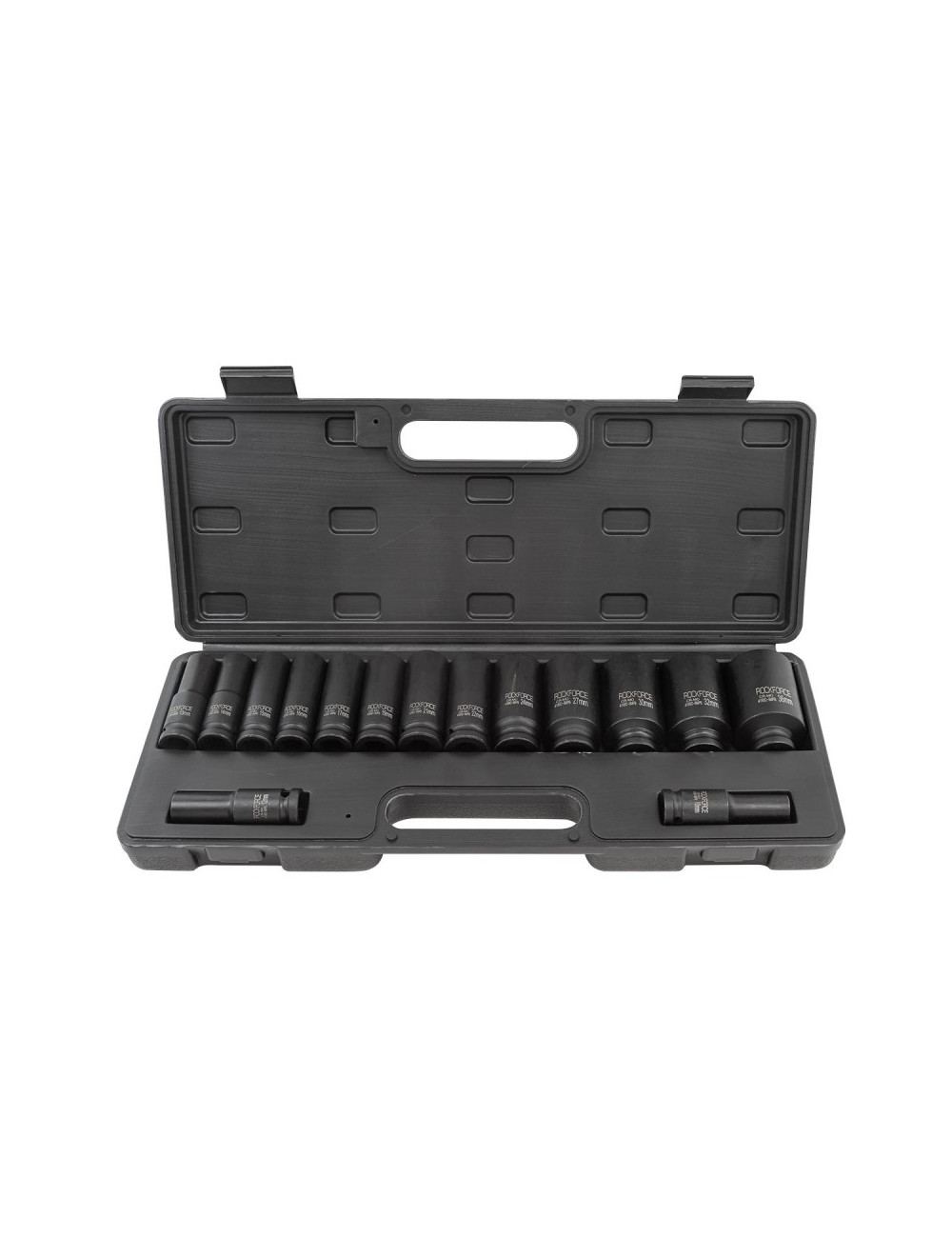 ROCKFORCE NASADKI UDAROWE DŁUGIE 12-K 15szt. 1/2" (10-36mm) WALIZKA