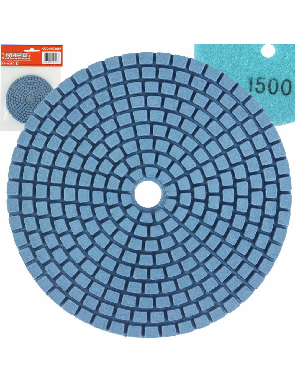 MAR-POL KRĄŻEK ŚCIERNY DIAMENTOWY 100mm P1500