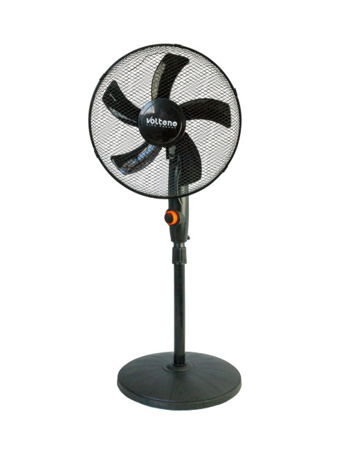 VOLTENO WENTYLATOR PODŁOGOWY CZARNY 40cm PODSTAWA OKRĄGŁA