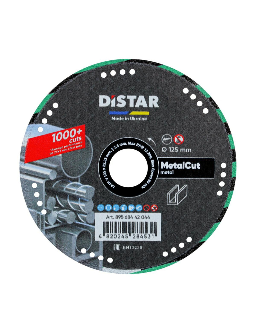DISTAR TARCZA DIAMENTOWA METAL CUT 125 x 1,5 1,2 x 22,2mm METAL CUT