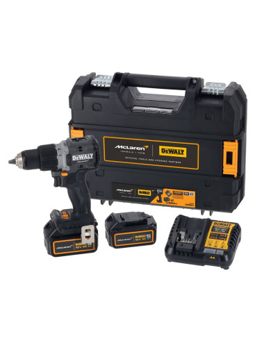 DEWALT WKRĘTARKA 18V DCD85MP2T 90Nm 2 x 5,0Ah BL TSTAK MCLAREN
