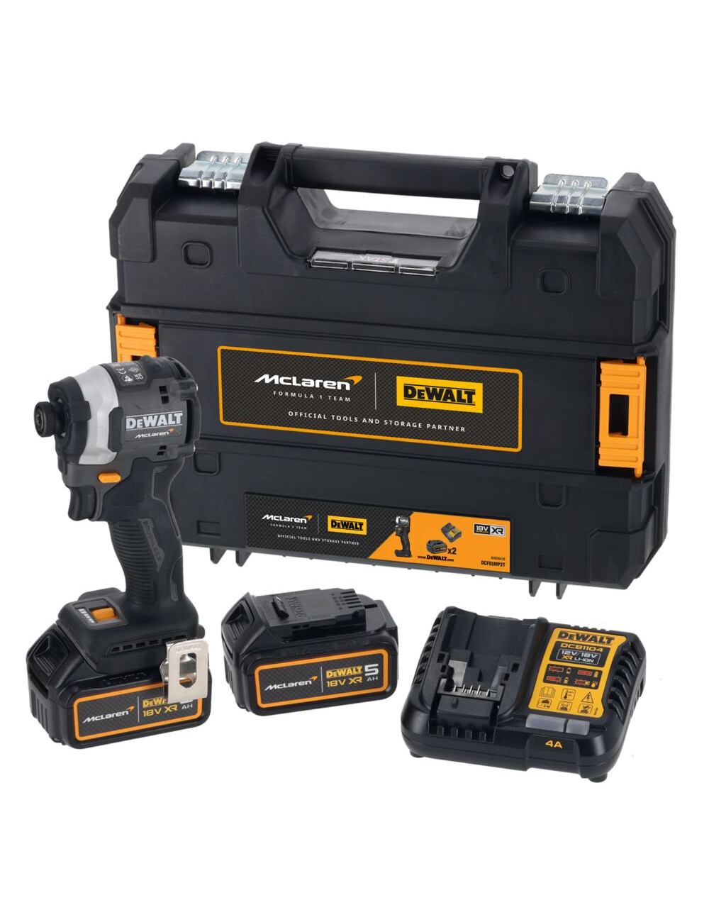 DEWALT ZAKRĘTARKA UDAROWA 18V DCF85MP2T 206Nm 2 x 5,0Ah TSTAK MCLAREN